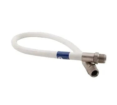 AllPoints 5081001 White Rigid 3 ft Oil Hose 3/4 NPT for Keg Storage Rack