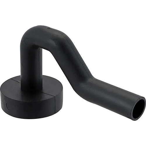 FMP 840-2417 Overflow Cap Hose, 7.5" x 4-1/4", Rubber, Black