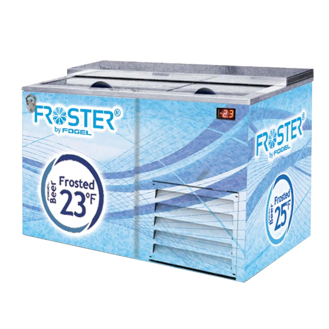 Fogel USA FROSTER-B-50-HCB 51" Horizontal Beer Froster w/ 2 Solid Sliding Doors, 15 cu. ft.