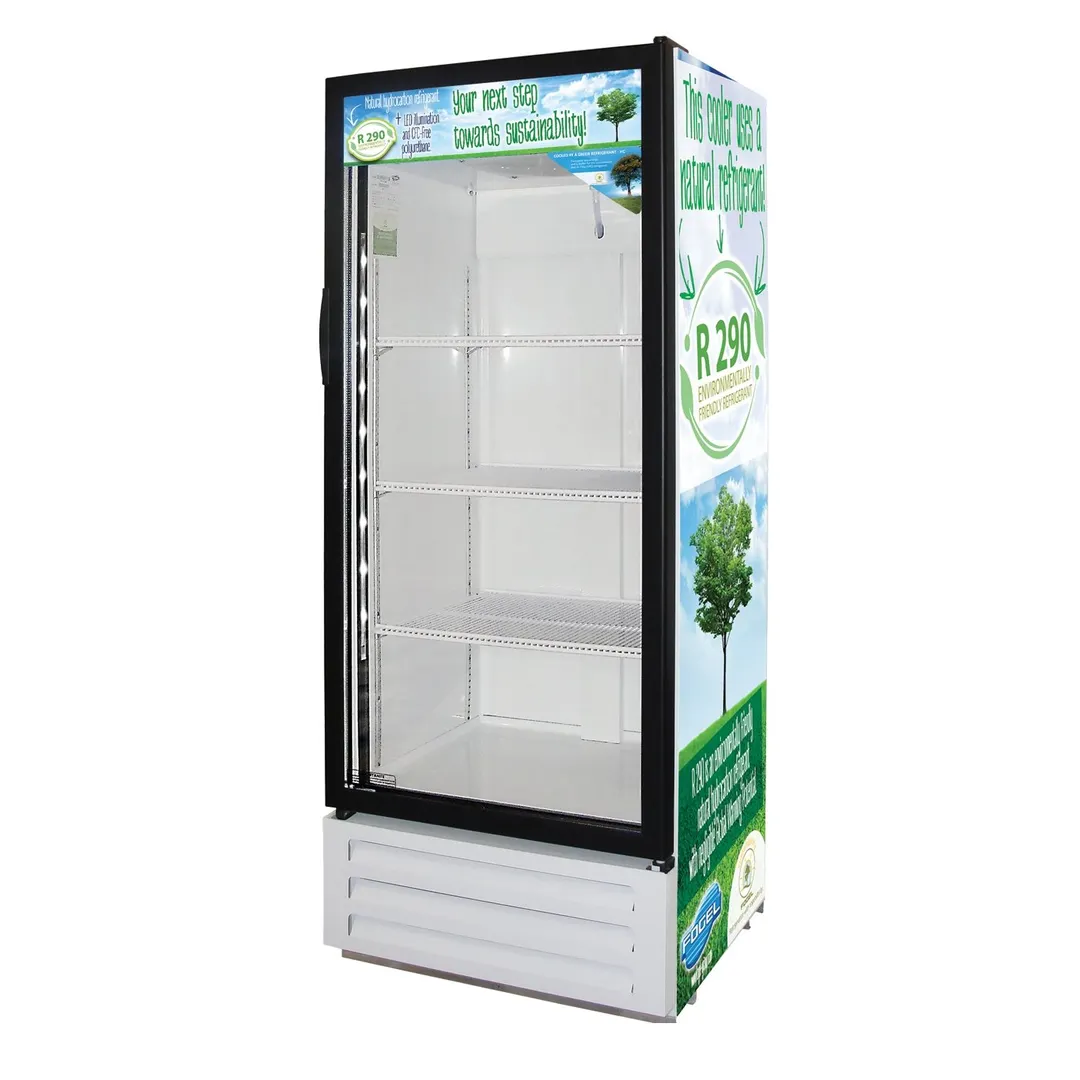 Fogel USA VR-12-HC 25" One Glass Door Refrigerated Merchandiser in White, 12 cu. ft.