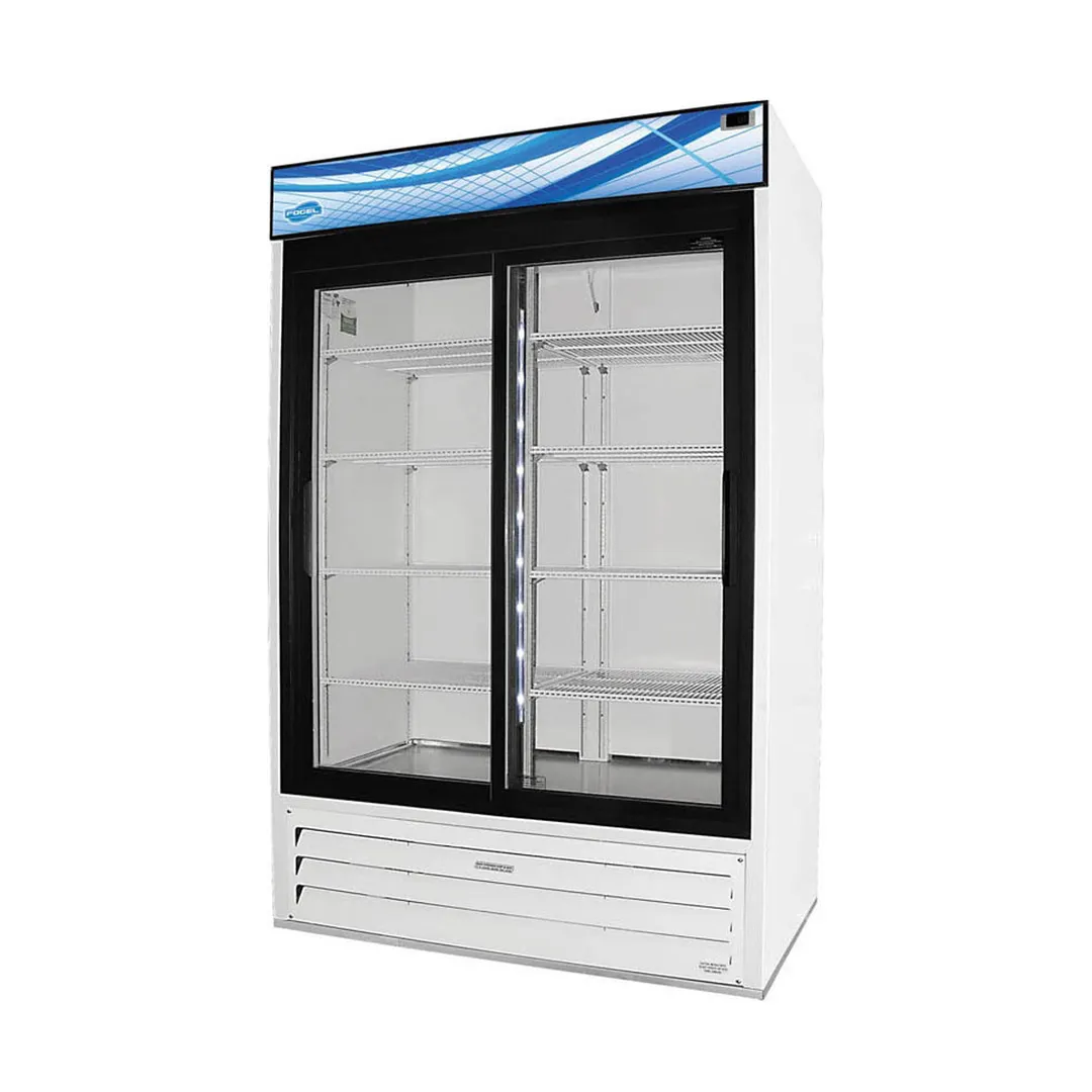 Fogel USA VR-45-SD-HC 51" Two Sliding Glass Door Refrigerated Merchandiser, 45 cu. ft.