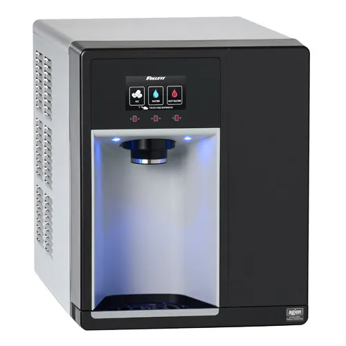 Follett 7CI112A-HW-NF-ST-00 Champion 15" Countertop Nugget 100 lb Ice & Water Dispenser