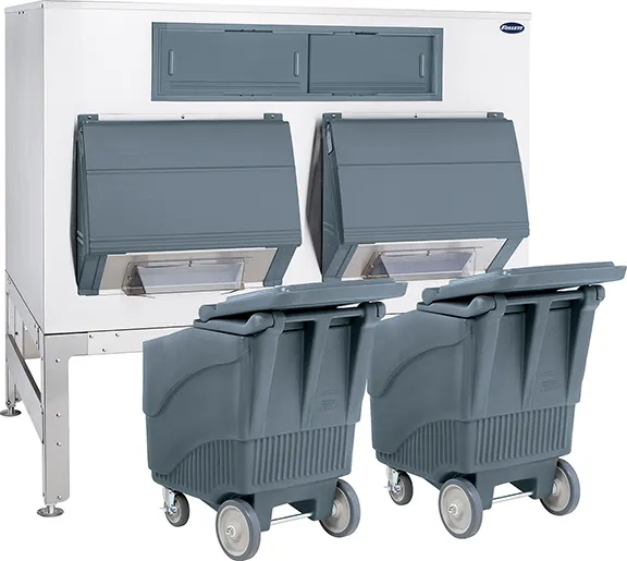 Follett DEV2650SG-72-ICS125L 72" Ice Storage Bin with Transport Cart, 2650 lb