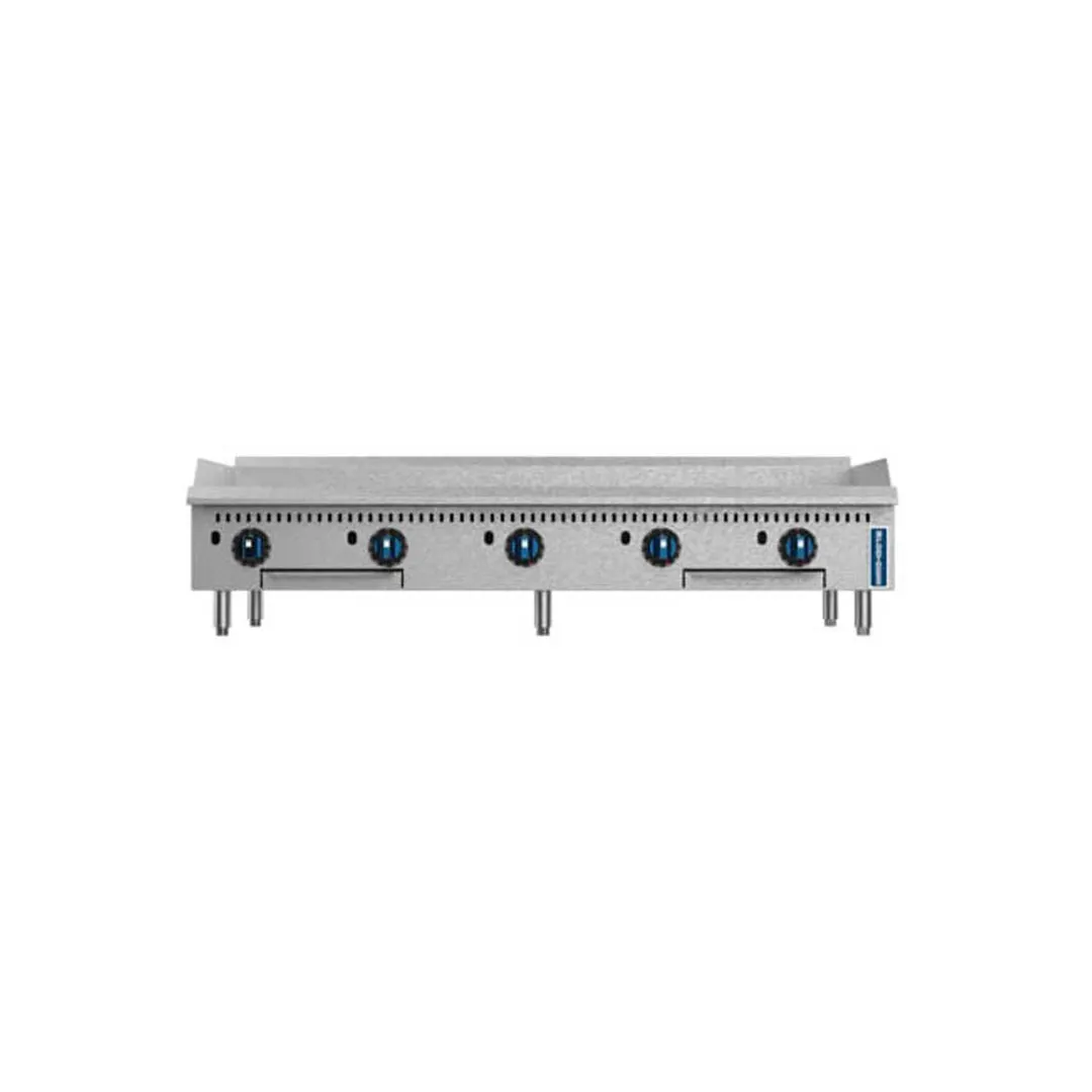 Fortress FGTG60 60" Countertop Thermostatic Gas Griddle with 3/4" Steel Plate, 170.000 BTU