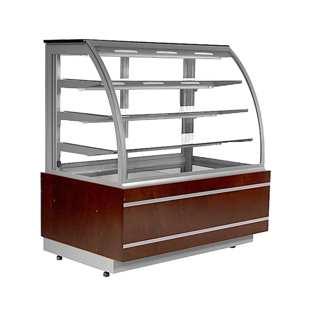Frost Tech CM4-WRP 53" Curved Double Glass Refrigerated Bakery Display Case