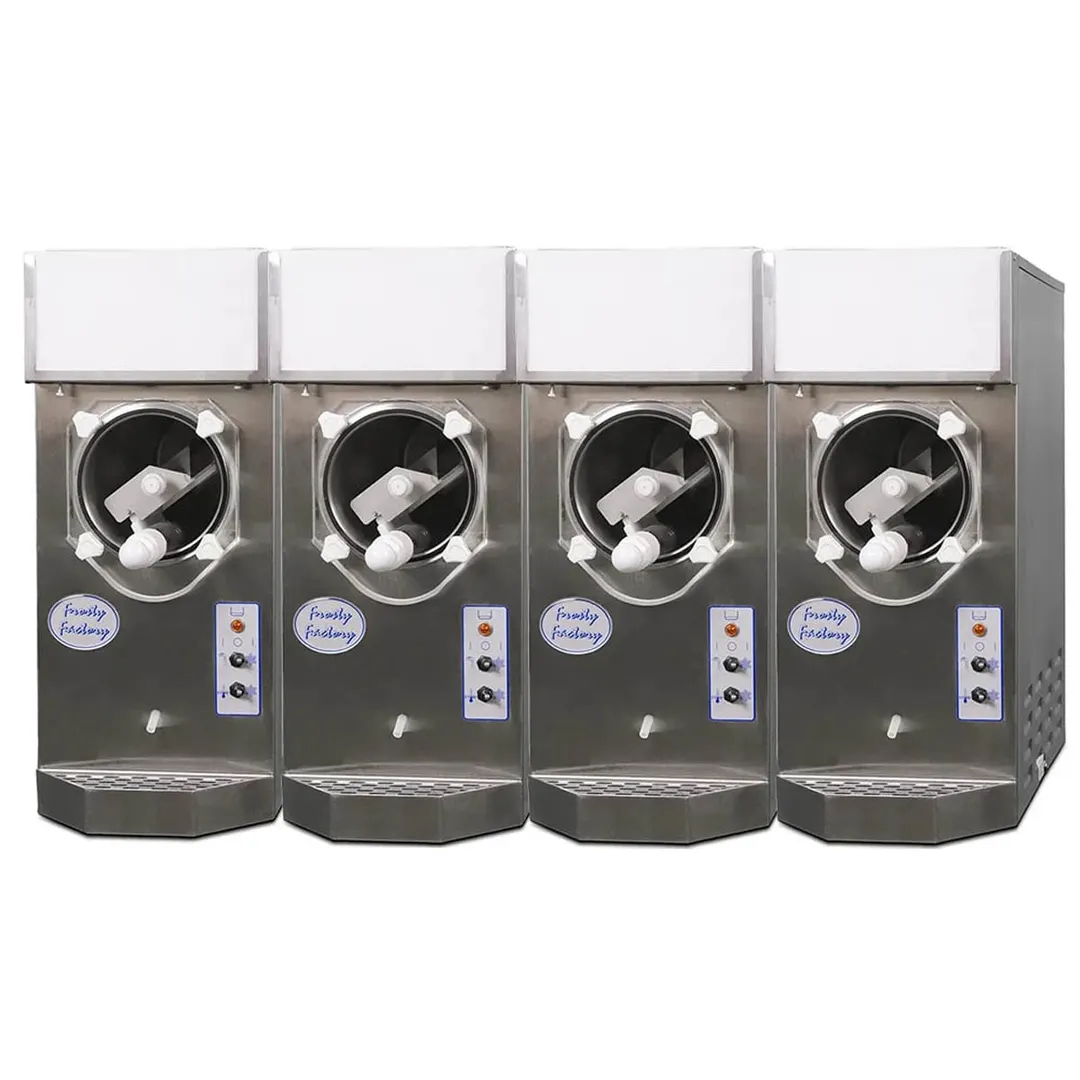 Frosty Factory 115R 4/1 Cylinder Type Frozen Drink Machine,Remote w/(4) 12qt. Hopper (4 Disp/1 Cond)