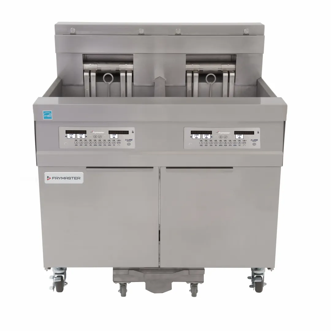 Frymaster 21814EF Electric Fryer, (2) 60 lb Vats, Floor Model