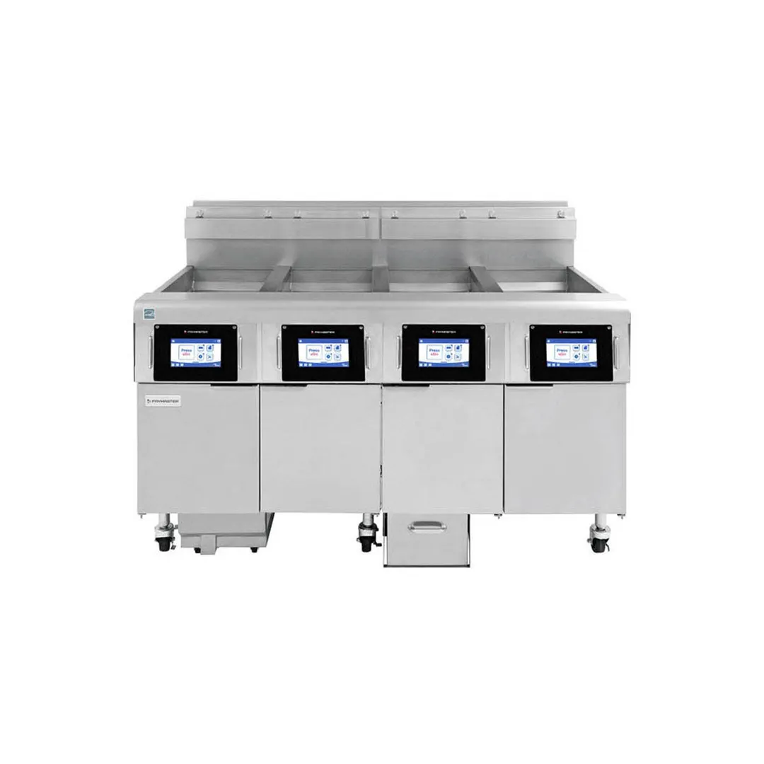 Frymaster 4FQG30U Multiple Battery Gas Fryer w/ (4) 30-lb Frypots, Built-In Automatic Filtration