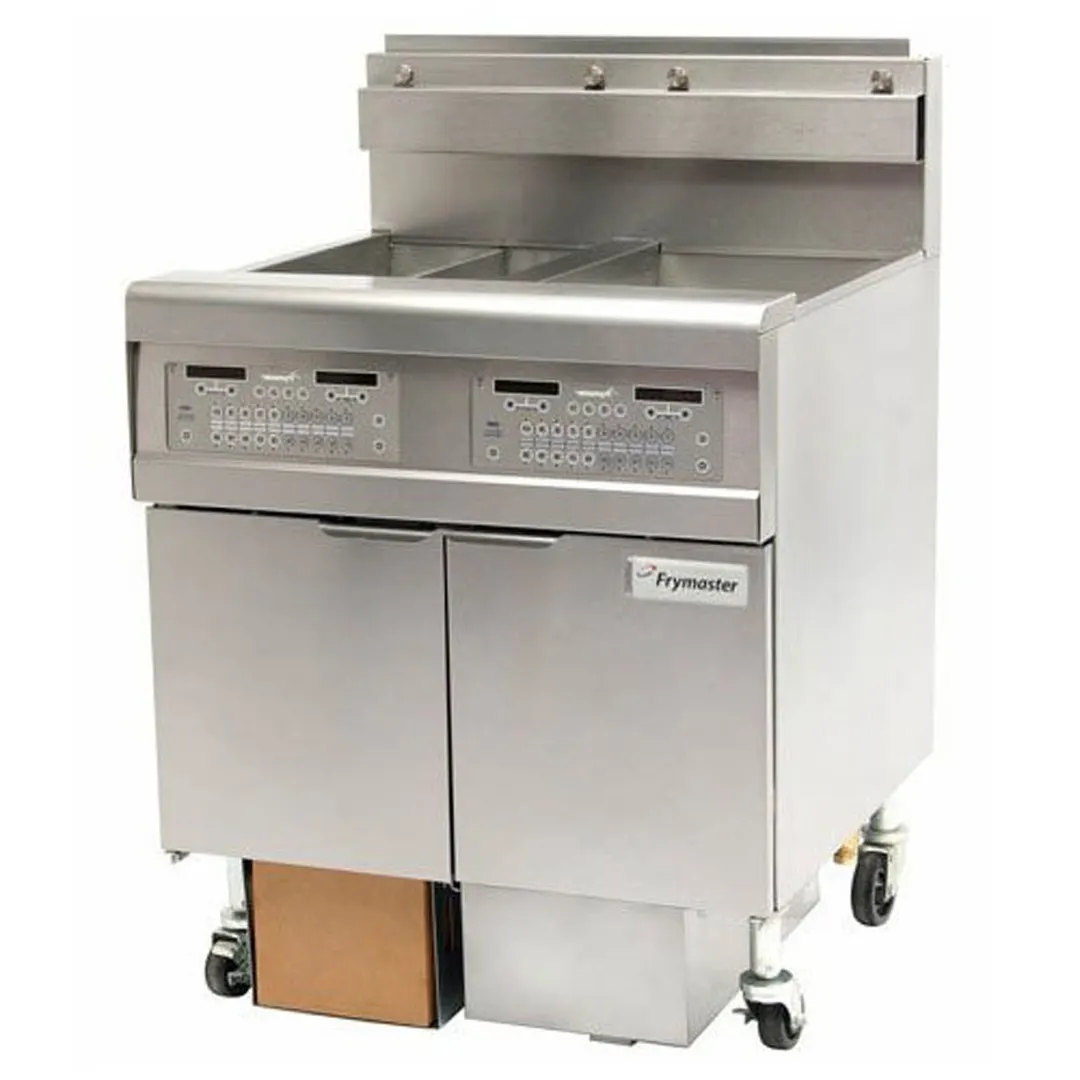 Frymaster FPGL230CA Multiple Battery Gas Fryer w/ (3) 30 lbs Frypots, Built-In Filtration, 140,000 BTU