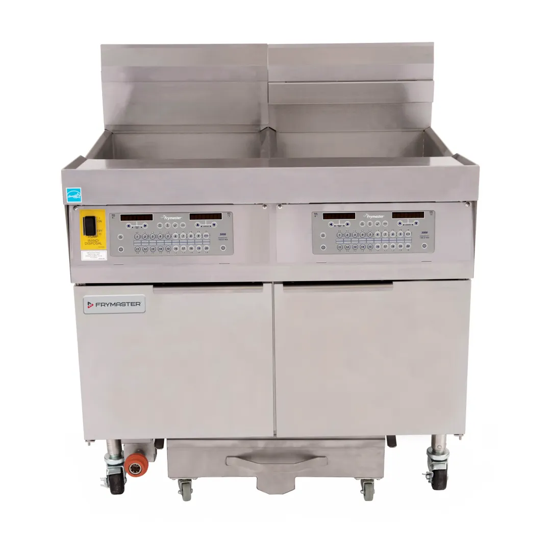 Frymaster FPLHD265 Multiple Battery Gas Fryer w/ (2) 100-lb Frypots, Built-In Filtration, 210,000 BTU