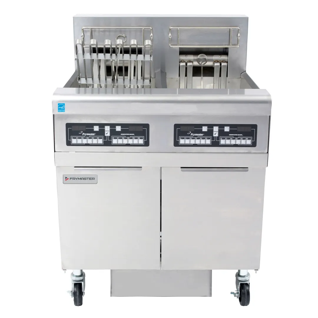 Frymaster FPRE214TC Electric Fryer, (2) 50 lb Vats, Floor Model