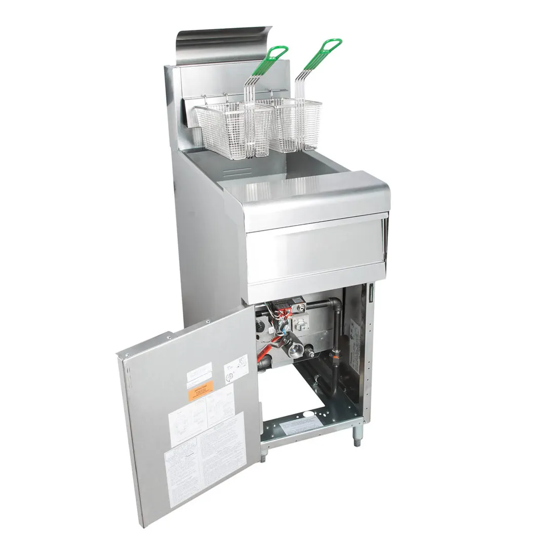 Frymaster MJ150 16" Floor Model Gas Fryer, 50 lb.
