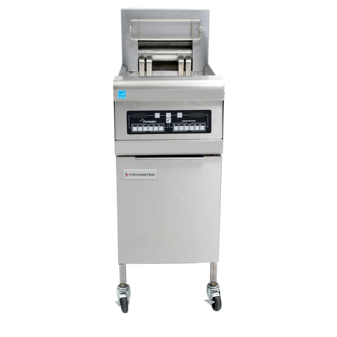 Frymaster RE14 Full Pot Floor Model Electric Fryer w/ Open Pot Design, 2 Twin Baskets, 50-lbs. Fat