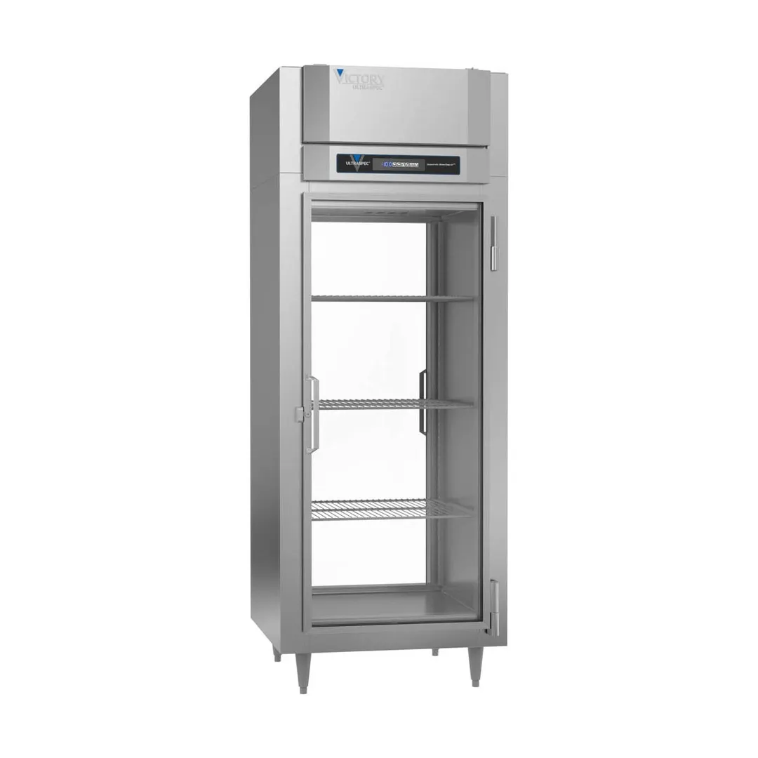 Victory FS-1D-S1-EW-PT-G-HC 31.25" 2-Glass Door Pass-Thru Freezer, Top Mounted, 26 cu. ft.
