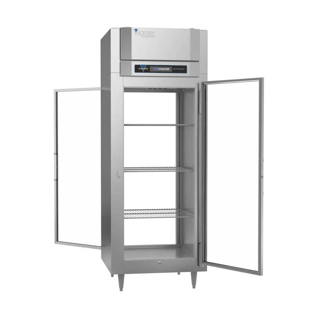 Victory FS-1D-S1-EW-PT-G-HC 31.25" 2-Glass Door Pass-Thru Freezer, Top Mounted, 26 cu. ft.