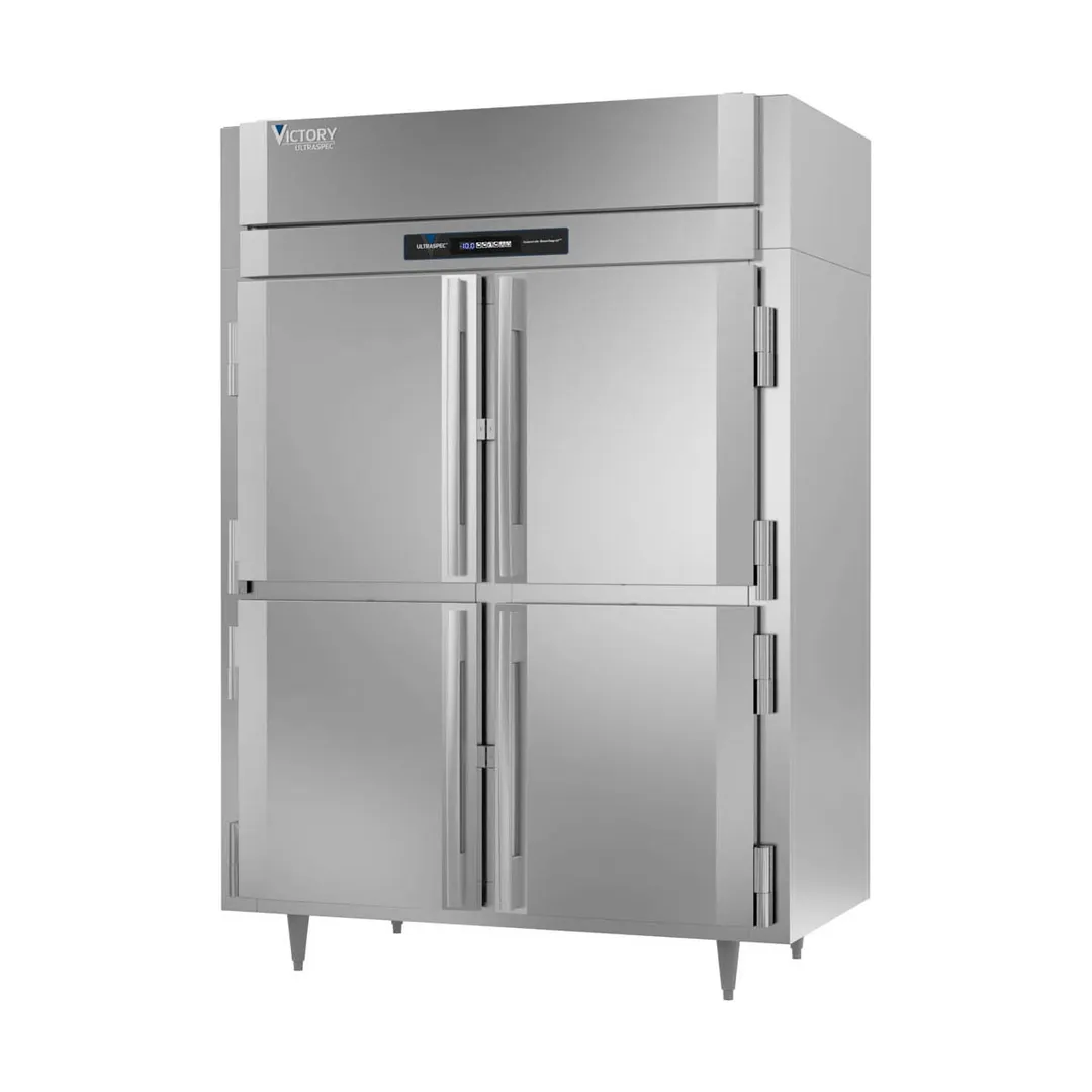 Victory FS-2D-S1-EW-PT-HD-HC 58" 8-Half Solid Door Pass-Thru Freezer, 2-Section, Top Mounted, 53 cu. ft.