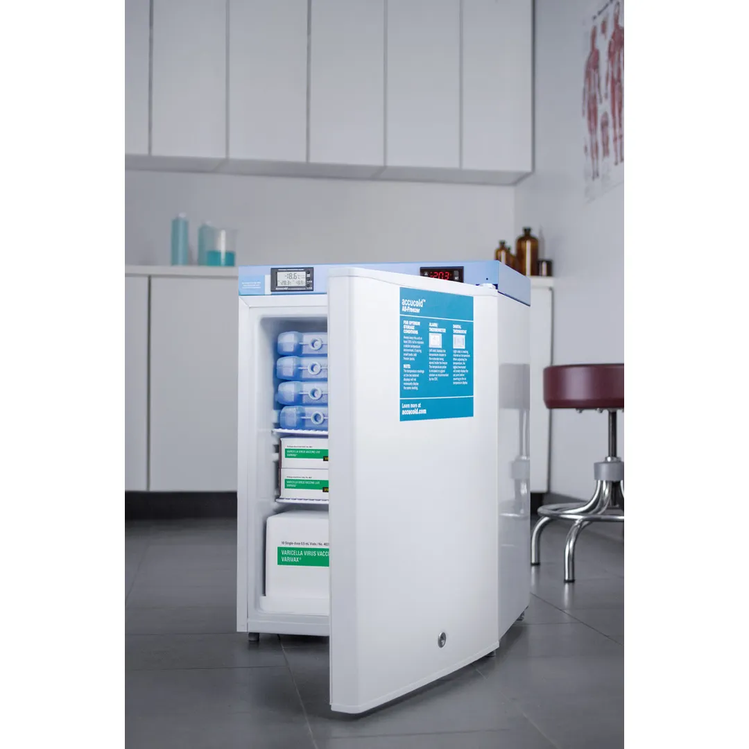 Accucold FS30LMED2 18-1/2" Solid Door Medical Undercounter Freezer, 1.8 cu. ft.