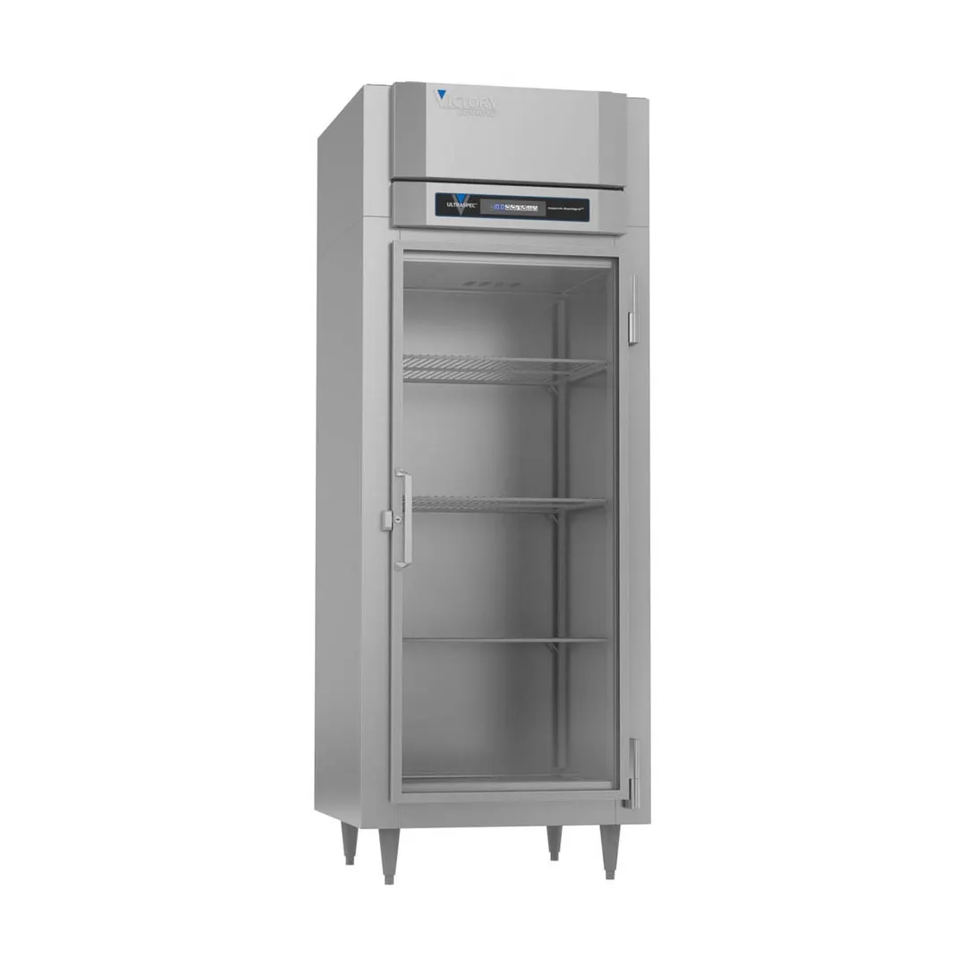 Victory FSA-1D-S1-EW-G-HC 31.25" 1-Glass Door Reach-In Freezer, Top Mounted, 24 cu. ft., Stainless Steel Exterior, Aluminum Interior