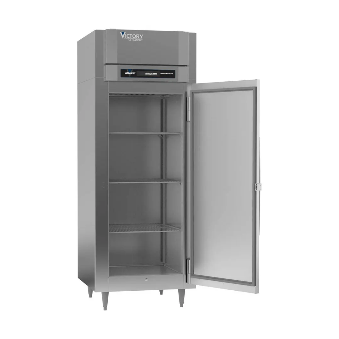 Victory FSA-1D-S1-EW-HC 31.25" 1-Solid Door Reach-In Freezer, Top Mounted, 24 cu. ft., Stainless Steel Exterior, Aluminum Interior