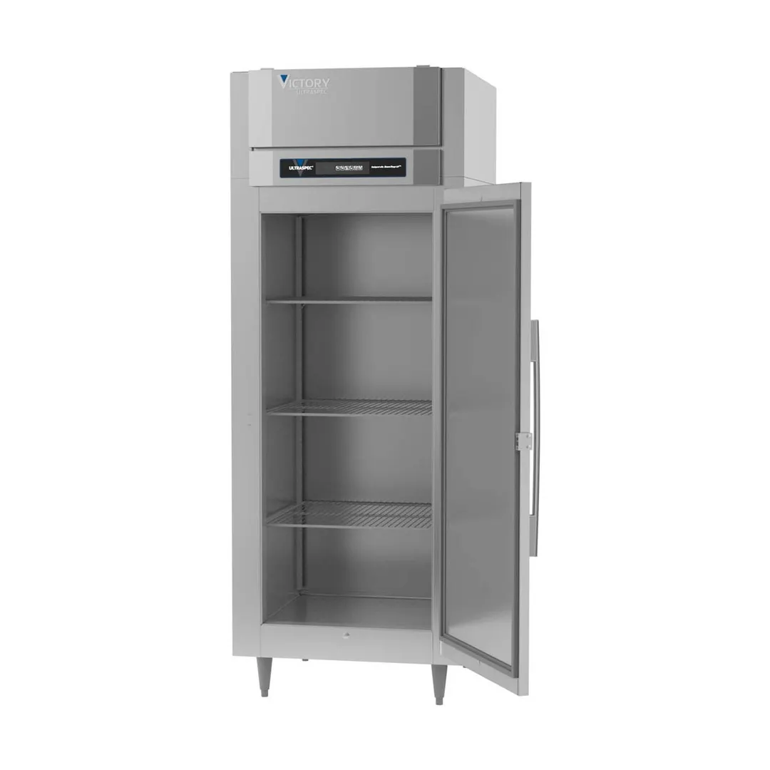 Victory FSA-1D-S1-EW-HC 31.25" 1-Solid Door Reach-In Freezer, Top Mounted, 24 cu. ft., Stainless Steel Exterior, Aluminum Interior