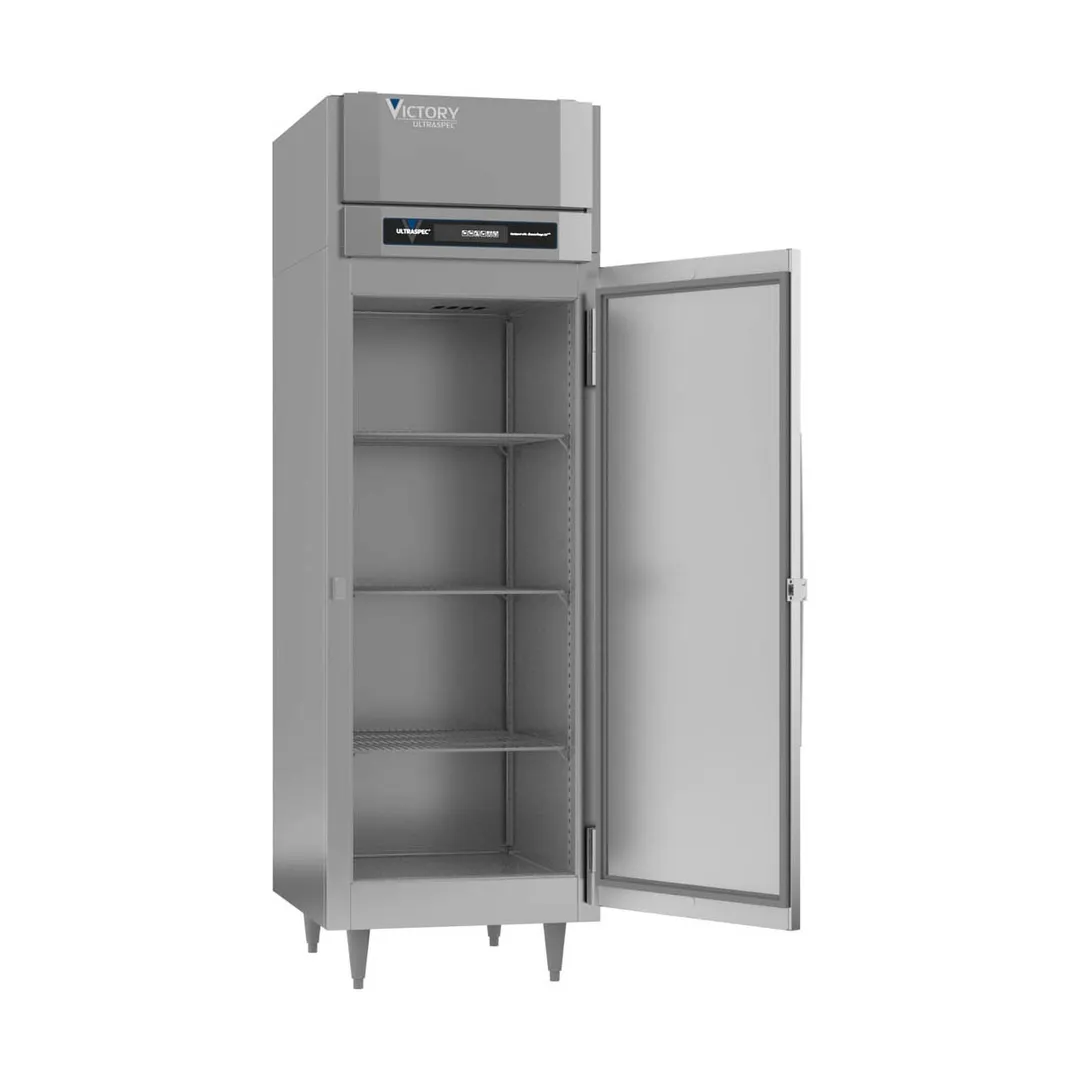 Victory FSA-1D-S1-HC 26.5" 1-Solid Door Reach-In Freezer, Top Mounted, 21 cu. ft., Stainless Steel Exterior, Aluminum Interior
