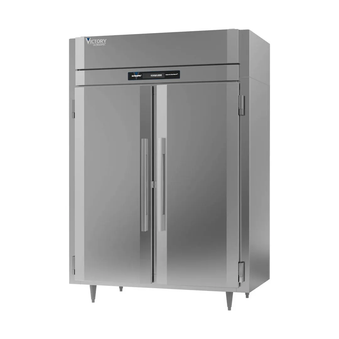 Victory FSA-2D-S1-EW-PT-HC 58" 4-Solid Door Pass-Thru Freezer, Top Mounted, 53 cu. ft.