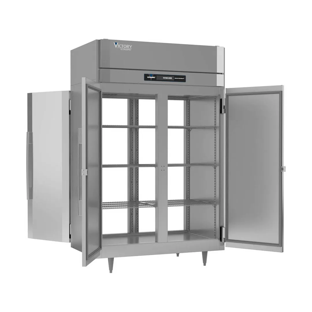 Victory FSA-2D-S1-PT-HC 52" 4-Solid Door Pass-Thru Freezer, Top Mounted, 48 cu. ft.