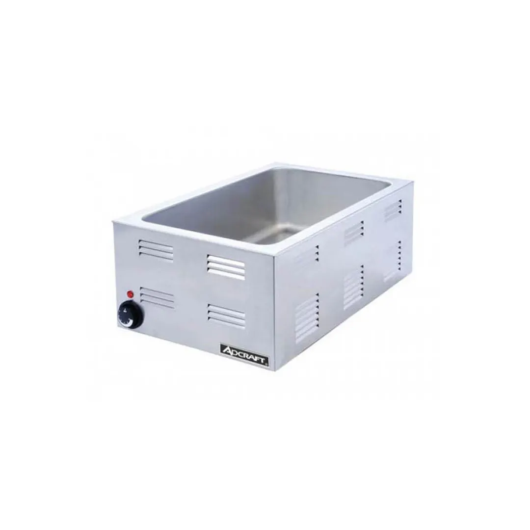 Adcraft FW-1200W Countertop Full Size Food Pan Warmer w/ 12" x 20" Opening, 6.5" Deep Well