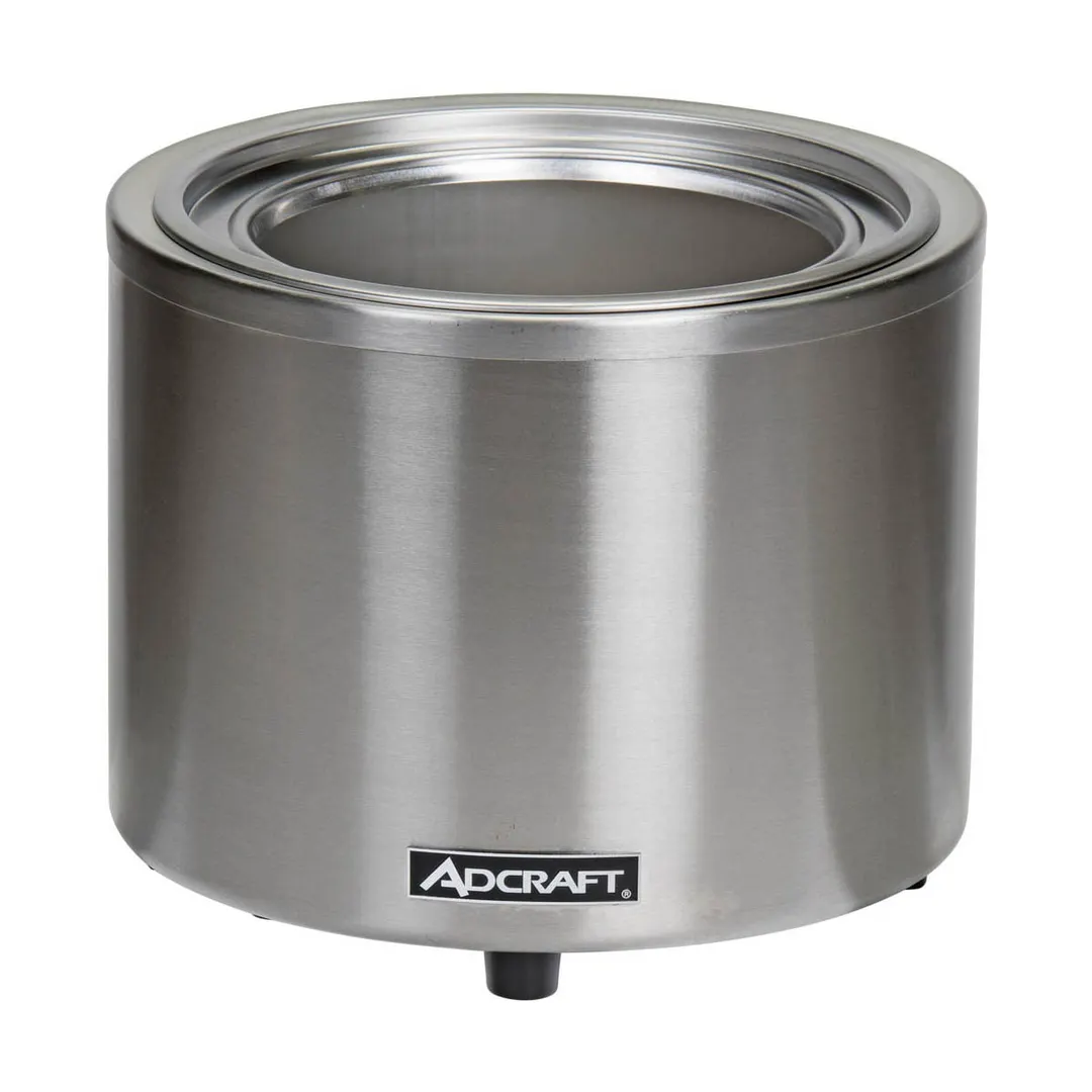 Adcraft FW-1200WR Countertop Round Food Cooker/Warmer w/ 7/11 Qt. Capacity