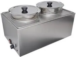 Uniworld FW-1002 Countertop Food Pan Warmer w/ 2 Wells, (2) 8-Qt. Inserts with Lids