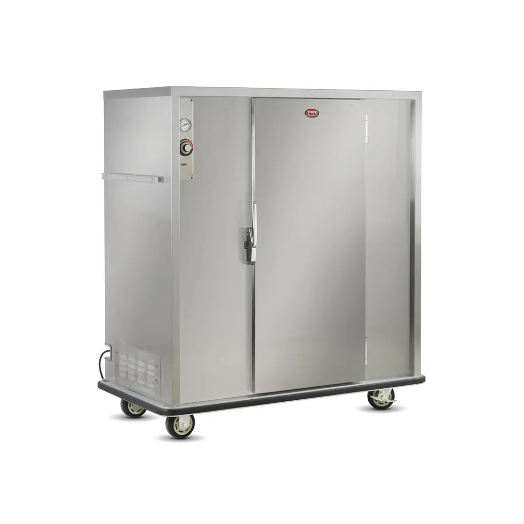 FWE A-120 55"-60" 1-Door Solid Heated Holding Cabinet, 120 Plate Capacity, 20‑Gauge Stainless Steel