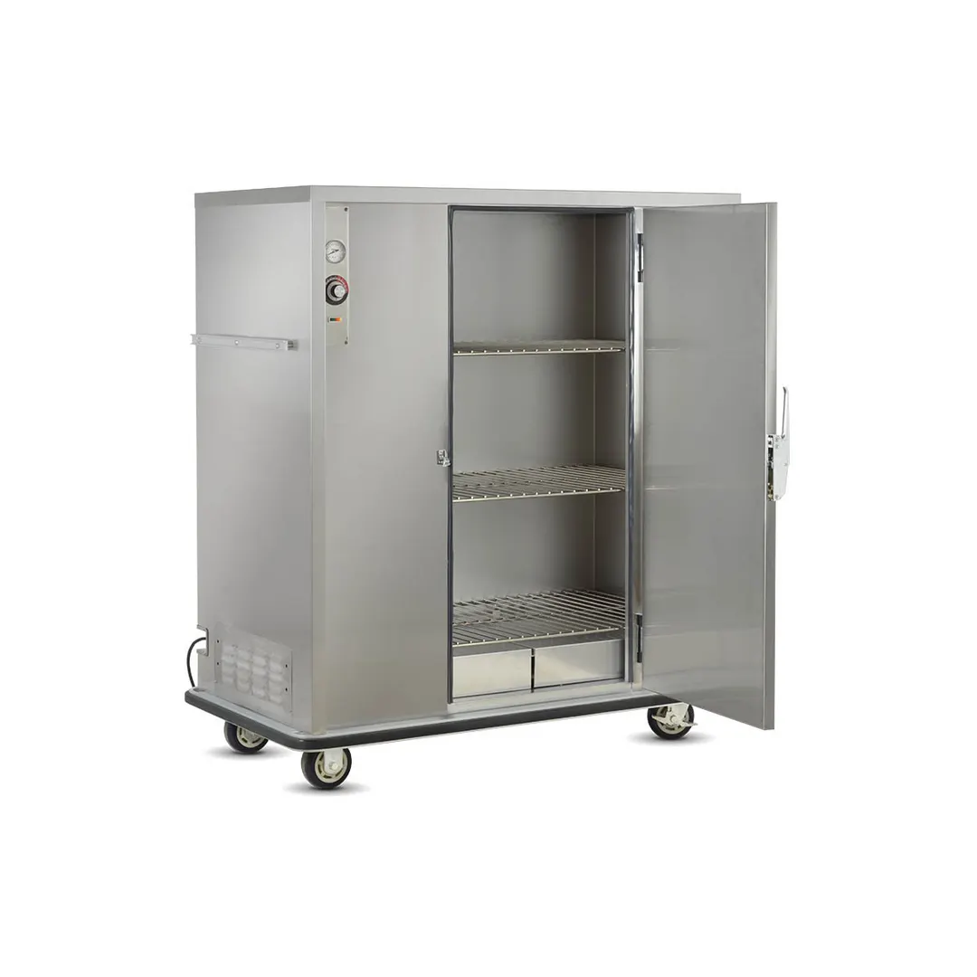 FWE A-120 55"-60" 1-Door Solid Heated Holding Cabinet, 120 Plate Capacity, 20‑Gauge Stainless Steel