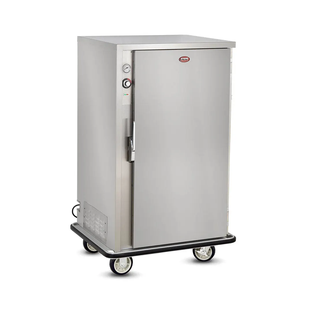 FWE A-60-XL 1-Door Heated Banquet Cabinet, 60 Plate Capacity, Stainless Steel, 6" Casters