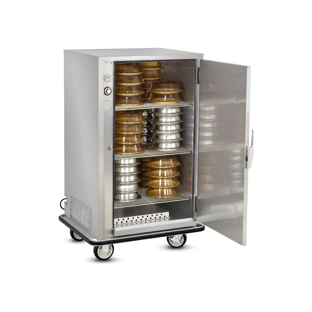 FWE A-60-XL 1-Door Heated Banquet Cabinet, 60 Plate Capacity, Stainless Steel, 6" Casters