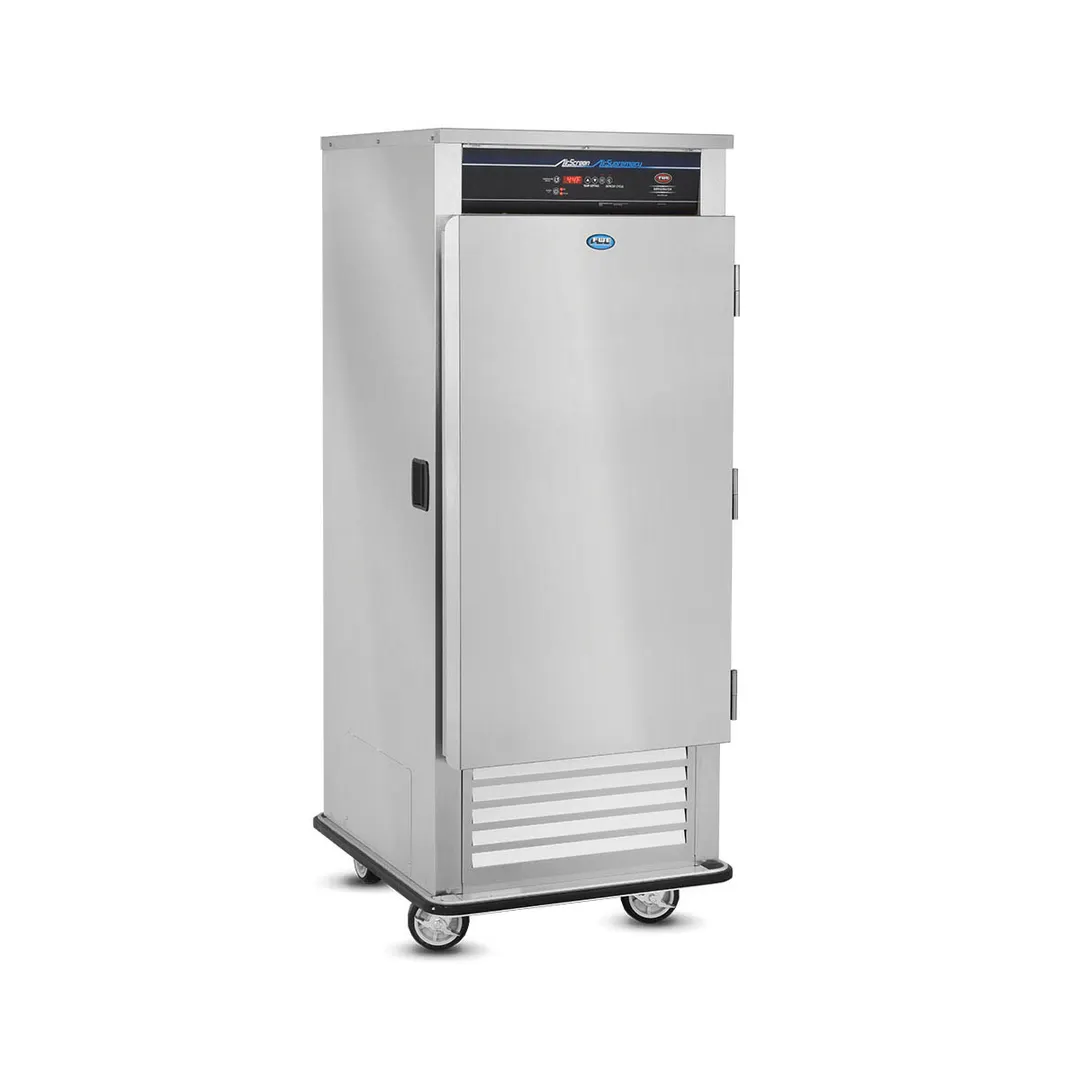 FWE ASU-10 33" 1-Section Mobile Air Curtain Refrigerator w/ Solid Door, Maintains Temperature 4 Hours