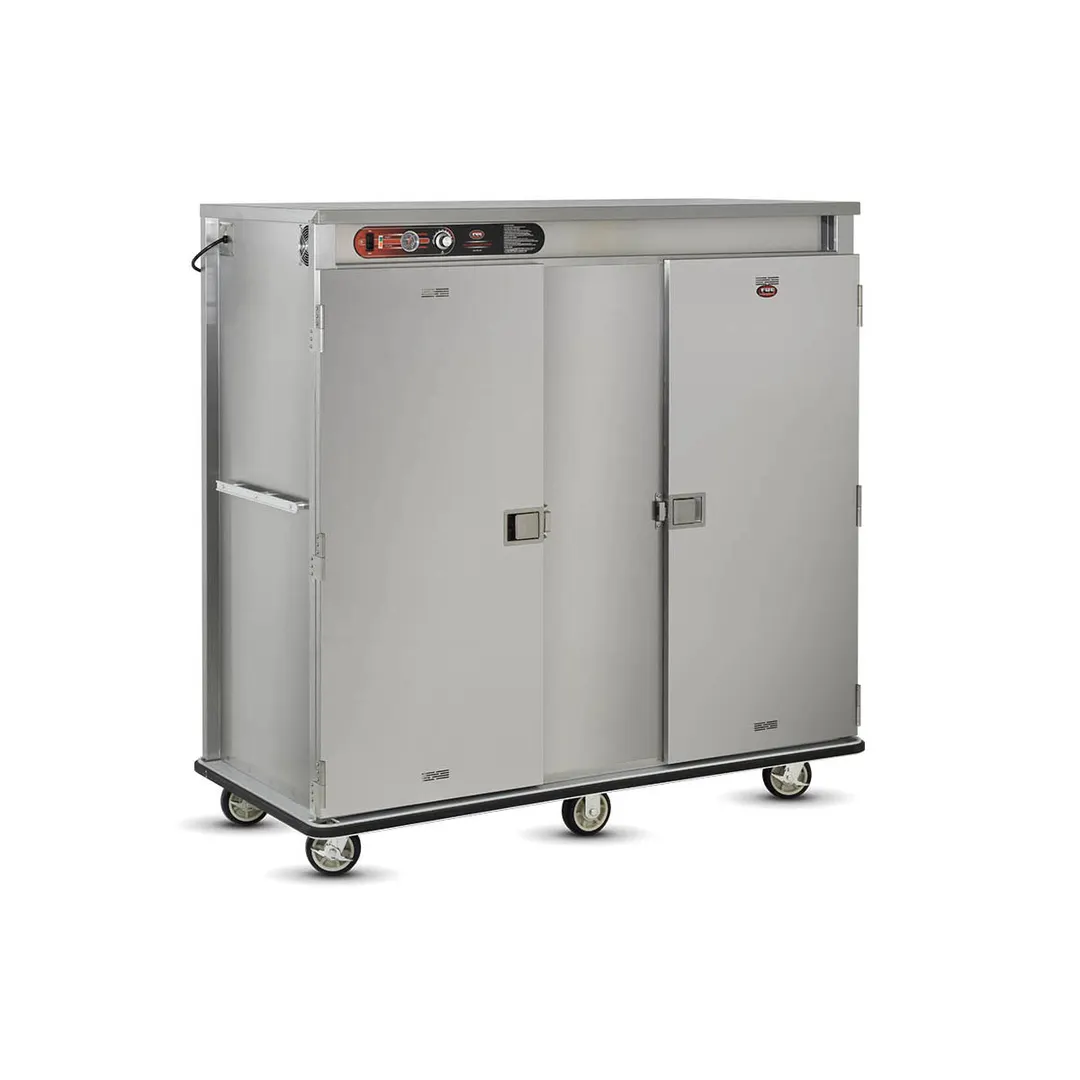 FWE E-1500-XXL Height 2-Door Heated Banquet Cabinet, 150-180 Plates, Electric, Steel, 73"-78"