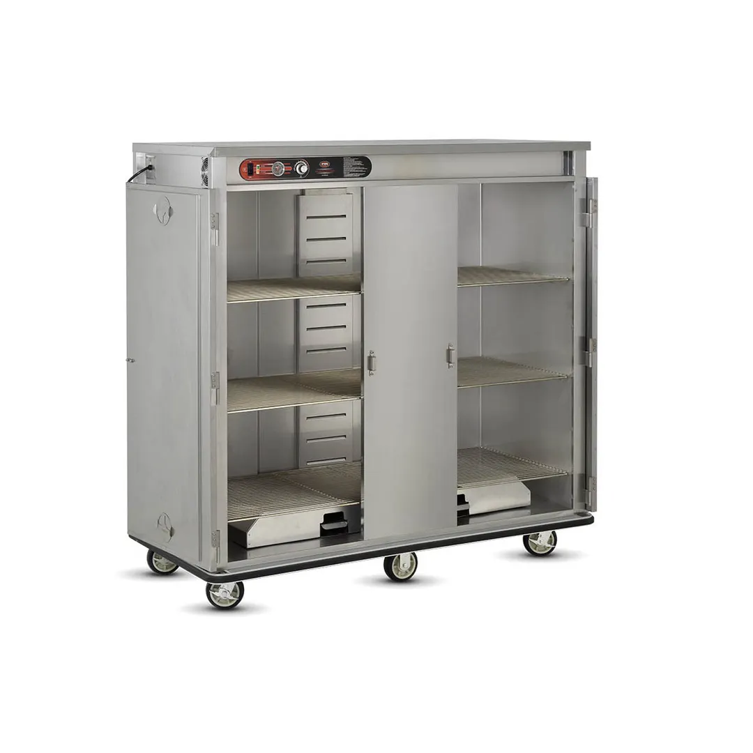 FWE E-1500-XXL Height 2-Door Heated Banquet Cabinet, 150-180 Plates, Electric, Steel, 73"-78"