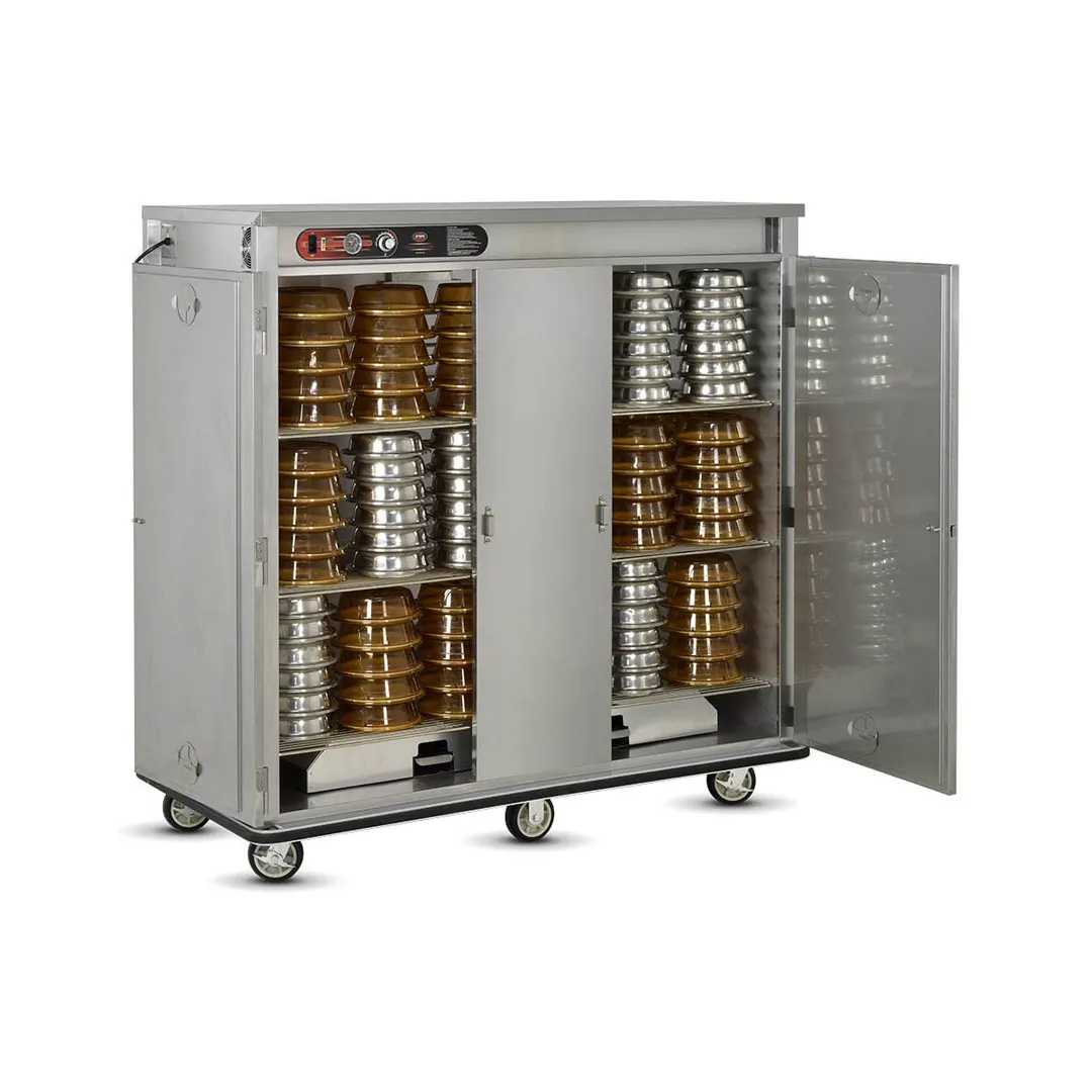 FWE E-1500-XXL Height 2-Door Heated Banquet Cabinet, 150-180 Plates, Electric, Steel, 73"-78"