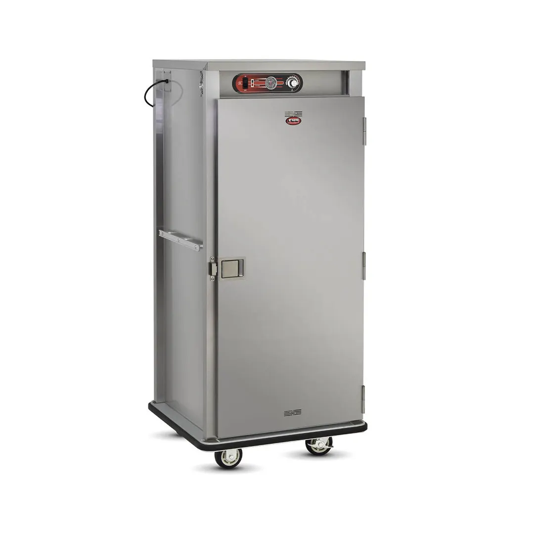FWE E-600-XL 1-Door Heated Cabinet, 60‑72 Plates, 12‑3/8" Dia., Electric, 73‑78" H, Stainless Drawer