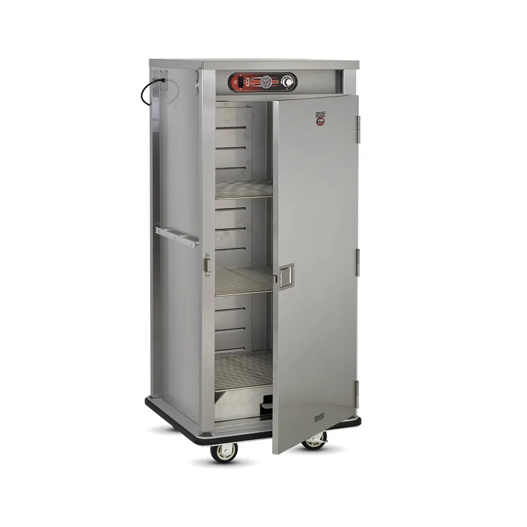 FWE E-600-XL 1-Door Heated Cabinet, 60‑72 Plates, 12‑3/8" Dia., Electric, 73‑78" H, Stainless Drawer