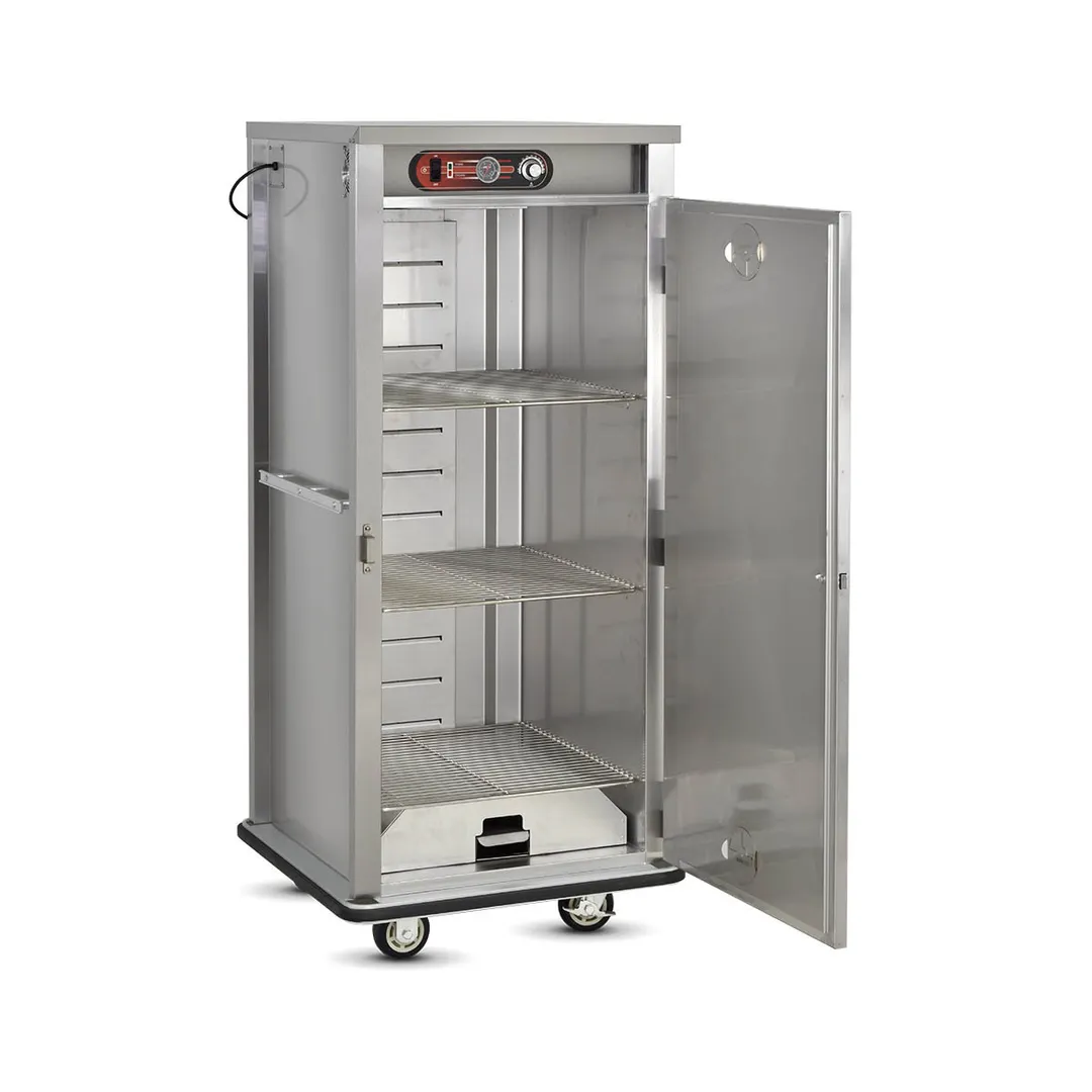 FWE E-600-XL 1-Door Heated Cabinet, 60‑72 Plates, 12‑3/8" Dia., Electric, 73‑78" H, Stainless Drawer