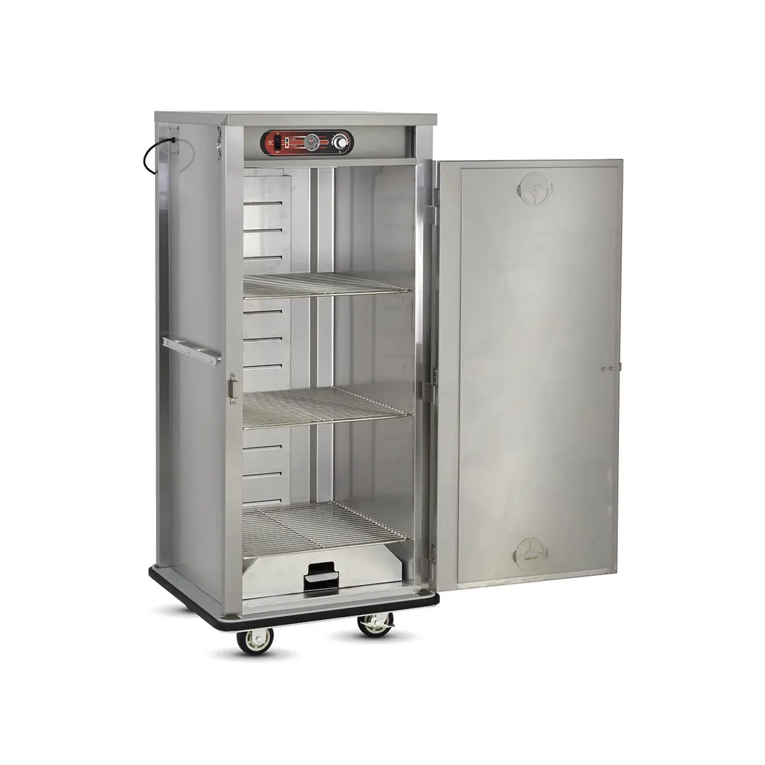 FWE E-600-XL 1-Door Heated Cabinet, 60‑72 Plates, 12‑3/8" Dia., Electric, 73‑78" H, Stainless Drawer