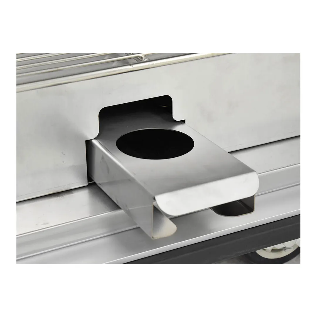 FWE E-600-XL 1-Door Heated Cabinet, 60‑72 Plates, 12‑3/8" Dia., Electric, 73‑78" H, Stainless Drawer