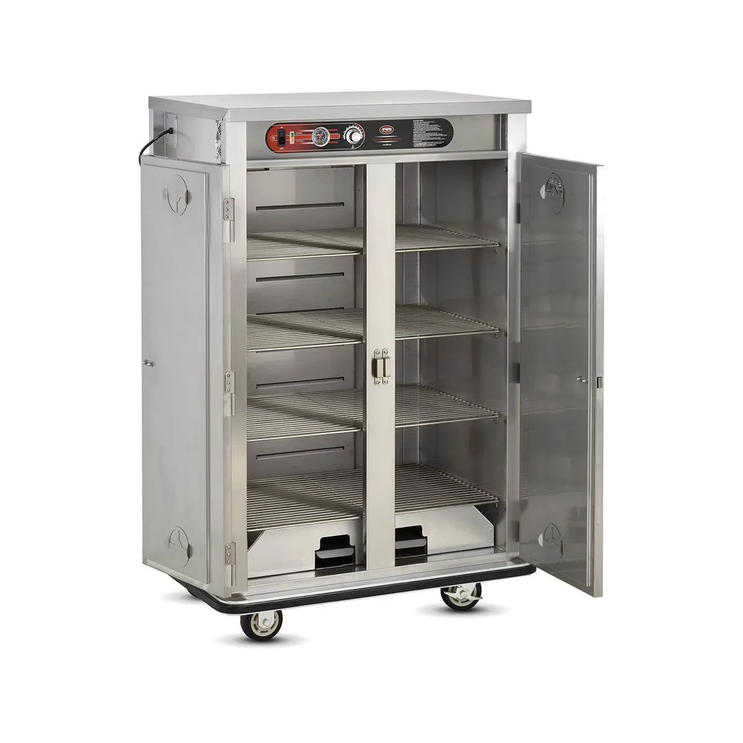 FWE E-720 1-Section 2-Door Holding Cabinet, 61"-66" Height, 72 Plate Capacity, Electric Forced Air