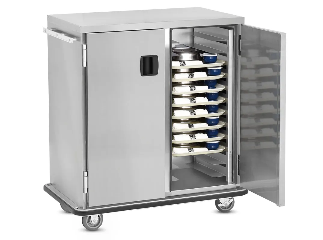 FWE ETC-1418-21INS Insulated Ambient Tray Delivery Cart with 3 Doors