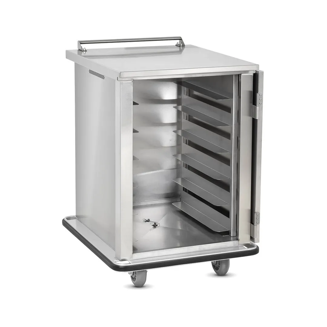 FWE ETC-1520-12 Stainless Steel 12 Tray Mobile Patient Meal Delivery Cart