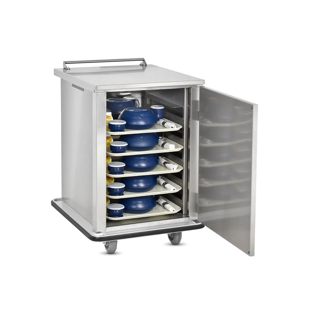 FWE ETC-1520-12 Stainless Steel 12 Tray Mobile Patient Meal Delivery Cart