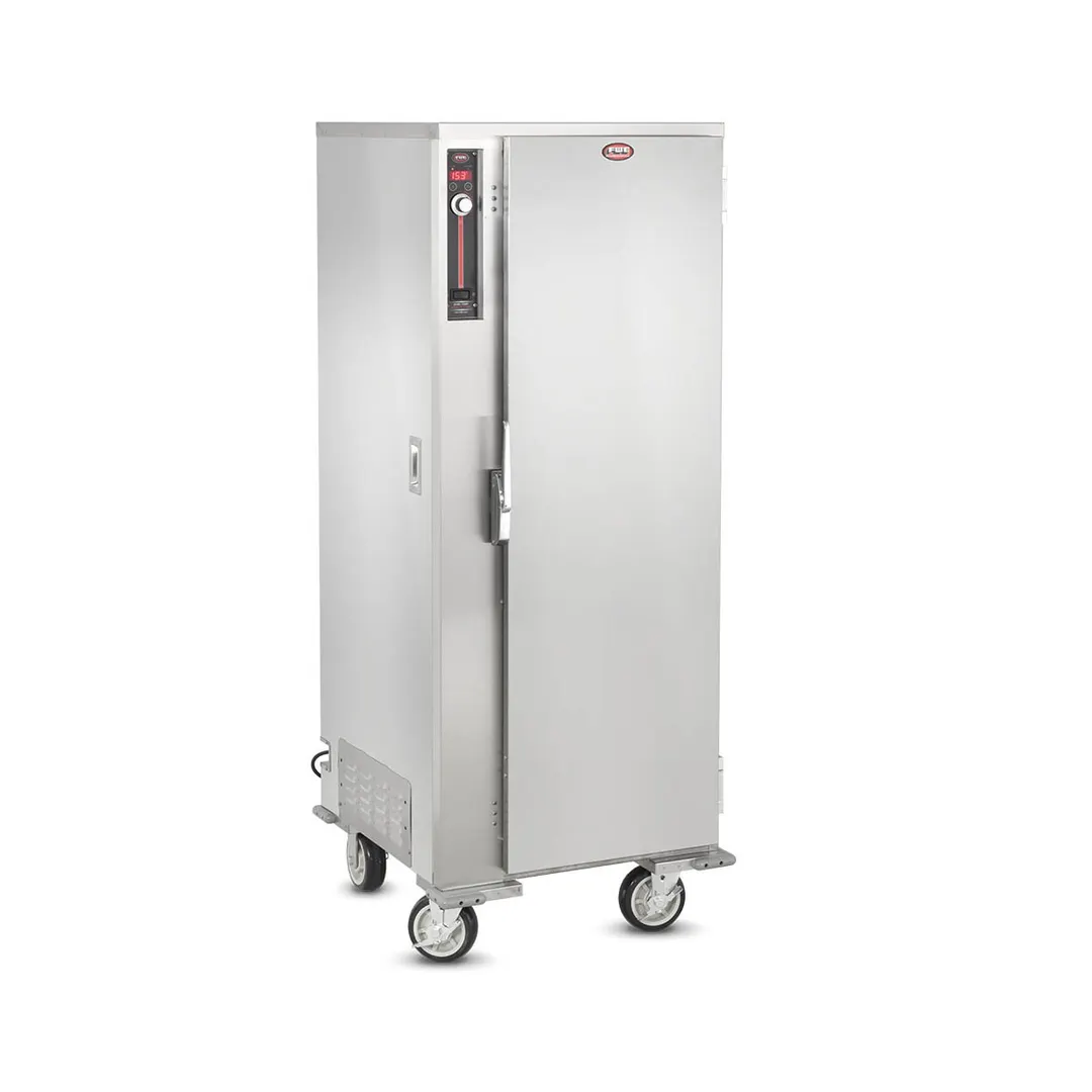 FWE ETC-1826-34HD Full Height 1-Door Solid Heated Holding Cabinet, 17 Slides for 18"x26" Pans, Stainless Steel