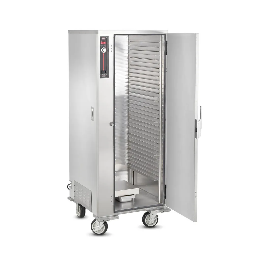 FWE ETC-1826-34HD Full Height 1-Door Solid Heated Holding Cabinet, 17 Slides for 18"x26" Pans, Stainless Steel