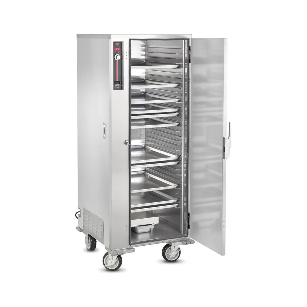 FWE ETC-1826-34HD Full Height 1-Door Solid Heated Holding Cabinet, 17 Slides for 18"x26" Pans, Stainless Steel